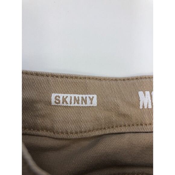 Mossimo Sz 1 Tan Skinny Ankle Pants Jeans Fit 6 Style Cotton Stretch 25" inseam - Picture 4 of 6